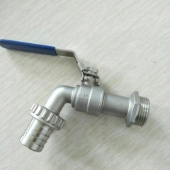 stainless steel hose tail ball valve