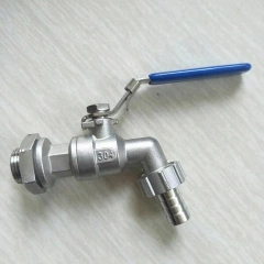stainless steel hose tail ball valve