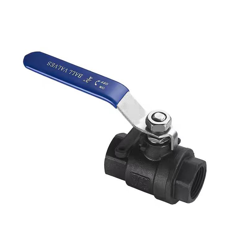 Custom Good Quality Carbon Steel Threaded 2PCS Ball Valve