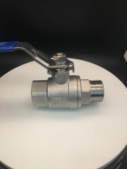 stainless steel 304 316 male and female threaded 2 PC ball valve S.S.M/F 2PC ball valve