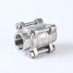 Stainless Steel 304 316 3PCS Non-Return Check Valve