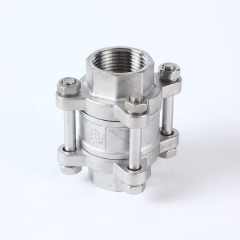Stainless Steel 304 316 3PCS Non-Return Check Valve
