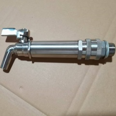 Stainless Steel 304 Beer Tap – 3/8", 1/2", 3/4", 1" Ball Valve Faucet Spigot