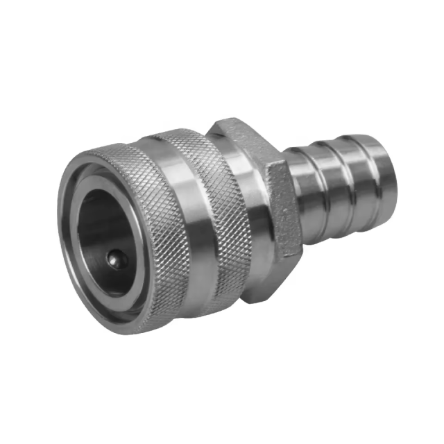 Custom CNC Machining SS304 Female Threaded 1/2 Npt Quick Disconnect Fitting