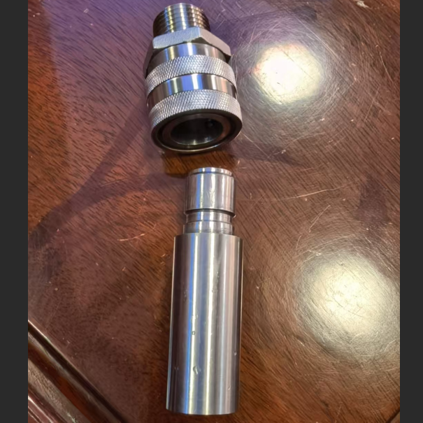 Custom CNC Machining SS304 Female or Male Threaded Quick Disconnect Fitting Quick Connector Snap-in Connector
