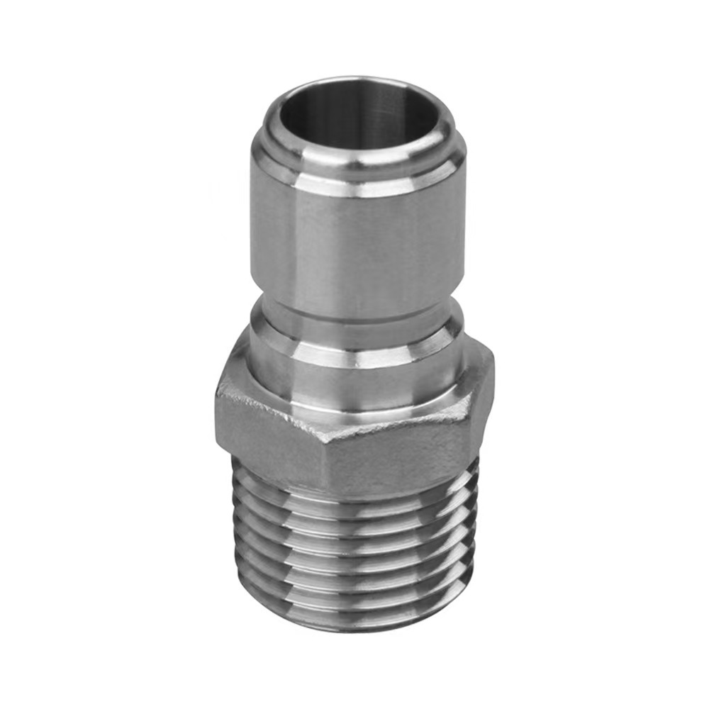 Custom CNC Machining SS304 Female or Male Threaded Quick Disconnect Fitting Quick Connector Snap-in Connector