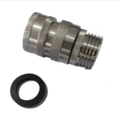 Custom CNC Machining SS304 Female Threaded GHT Quick Disconnect Fitting Quick Connector Garden Hose Thread Non-Return Snap-in Connector