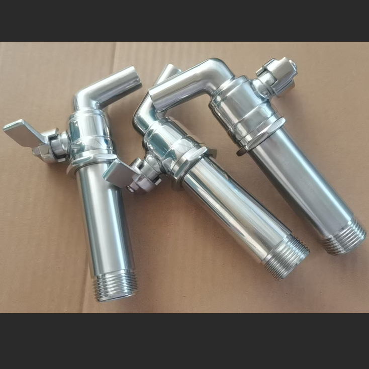 Stainless Steel 304 Beer Tap – 3/8", 1/2", 3/4", 1" Brewing Ball Valve Faucet Spigot with Quick Disconnect Fittings
