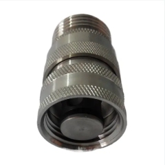 Custom SS304/316 Double Self-Sealing Hydraulic Quick Disconnect Plug | NPT Threaded Homebrew Fittings with One-Way Check Valve Cores