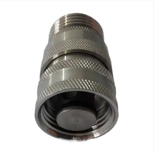 Custom SS304/316 Double Self-Sealing Hydraulic Quick Disconnect Plug | NPT Threaded Homebrew Fittings with One-Way Check Valve Cores