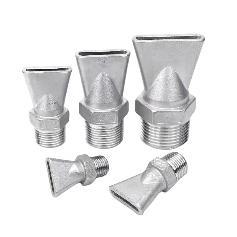 Custom OEM Stainless Steel 304/316/316L Investment Casting Duckbill Fan Nozzle for Industrial Applications
