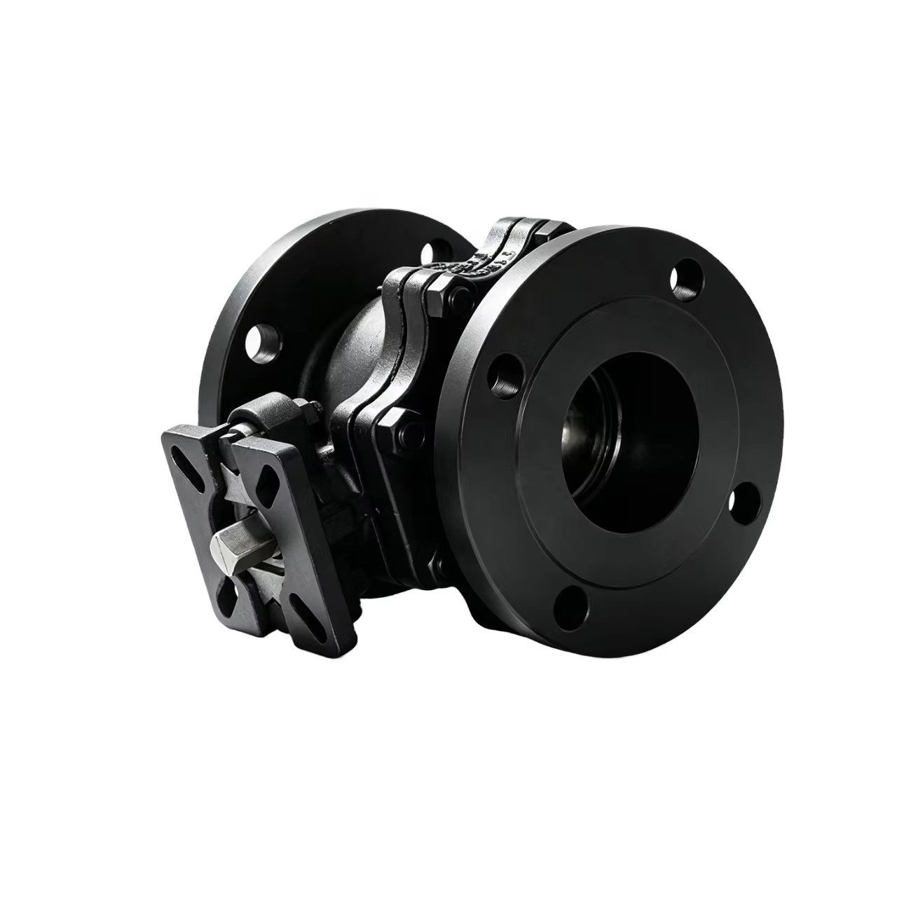 Custom Good Quality Carbon Steel 2PCS Flanged Ball Valve