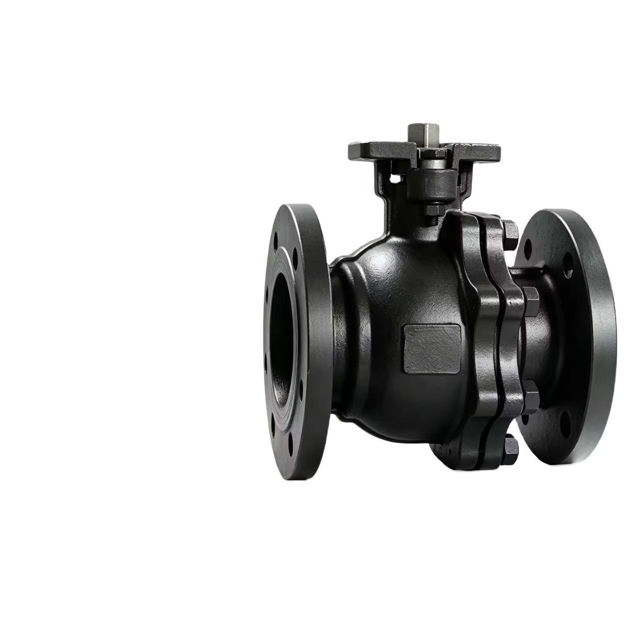 Custom Good Quality Carbon Steel 2PCS Flanged Ball Valve