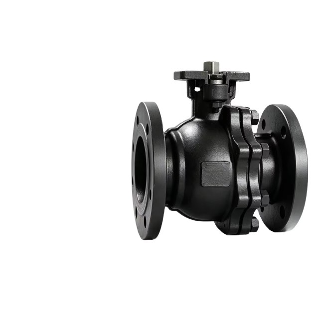 Custom Good Quality Carbon Steel 2PCS Flanged Ball Valve