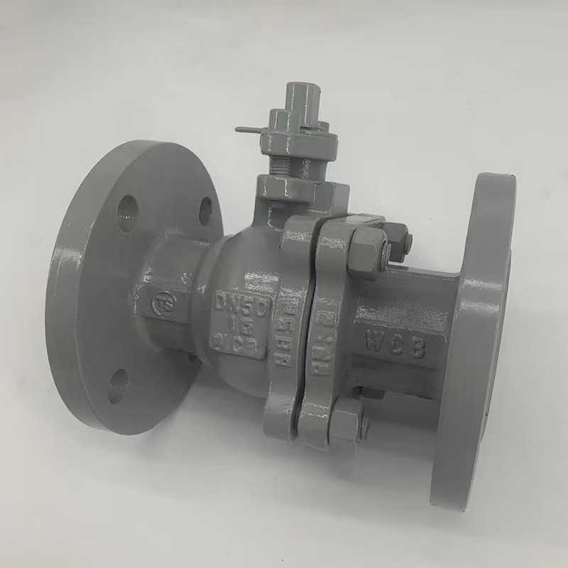 Custom Good Quality Carbon Steel 2PCS Flanged Ball Valve