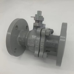 Custom Good Quality Carbon Steel 2PCS Flanged Ball Valve