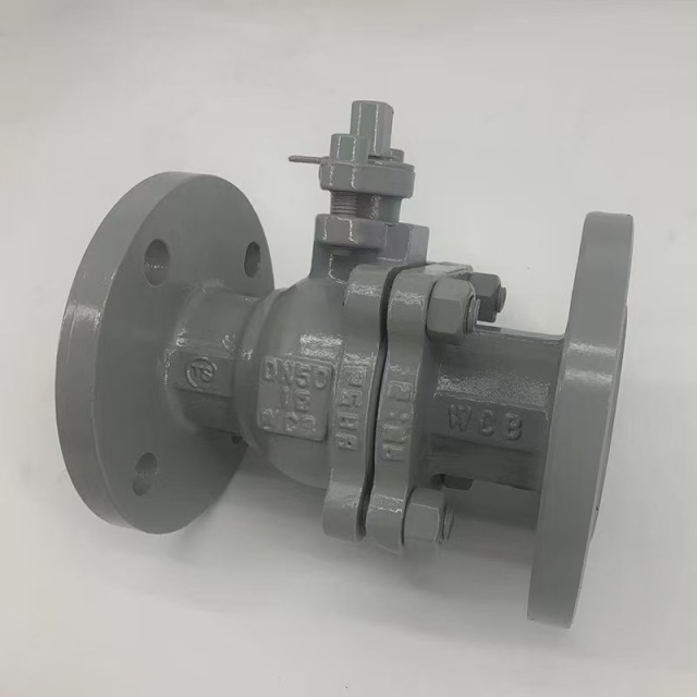 Custom Good Quality Carbon Steel 2PCS Flanged Ball Valve