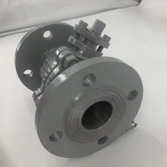 Custom Good Quality Carbon Steel 2PCS Flanged Ball Valve