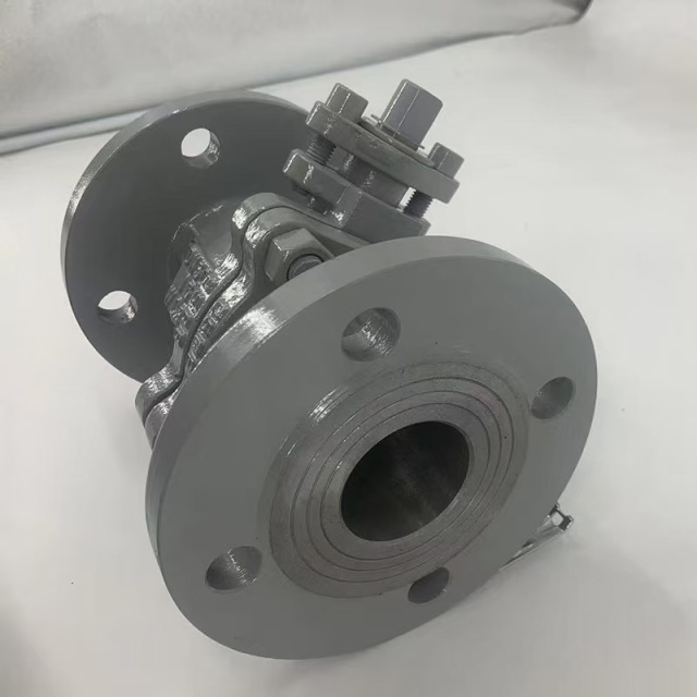 Custom Good Quality Carbon Steel 2PCS Flanged Ball Valve