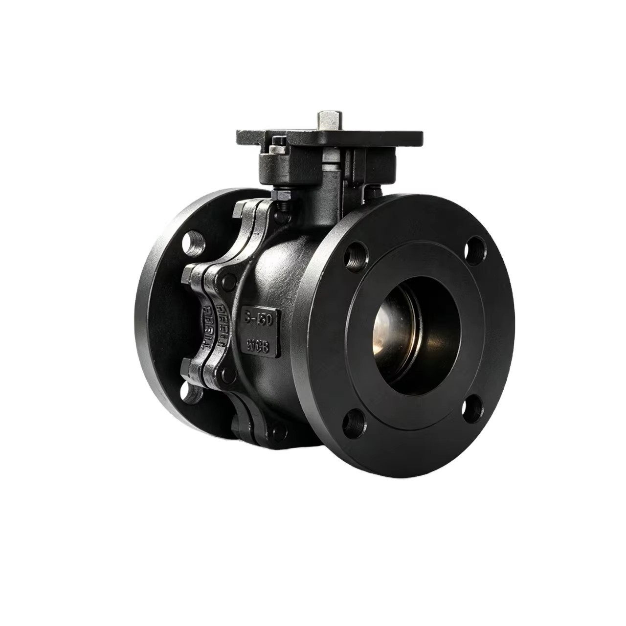 Custom Good Quality Carbon Steel 2PCS Flanged Ball Valve
