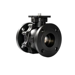 Custom Good Quality Carbon Steel 2PCS Flanged Ball Valve