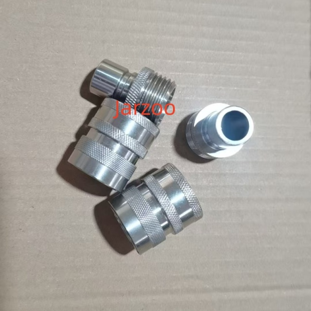 Custom CNC Machining SS304 Female Threaded GHT Quick Disconnect Fitting Quick Connector Garden Hose Thread Non-Return Snap-in Connector