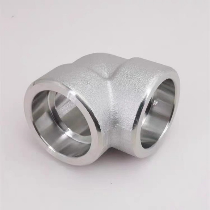 SS304 SS316 Stainless Steel 90 Degree Socket Weld Elbow Pipe Fitting