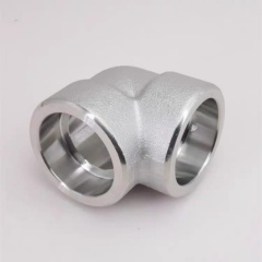 SS304 SS316 Stainless Steel 90 Degree Socket Weld Elbow Pipe Fitting