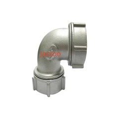 Custom Investment Casting Stainless Steel 304 316 90 Deg Male Threaded Elbow with Nut