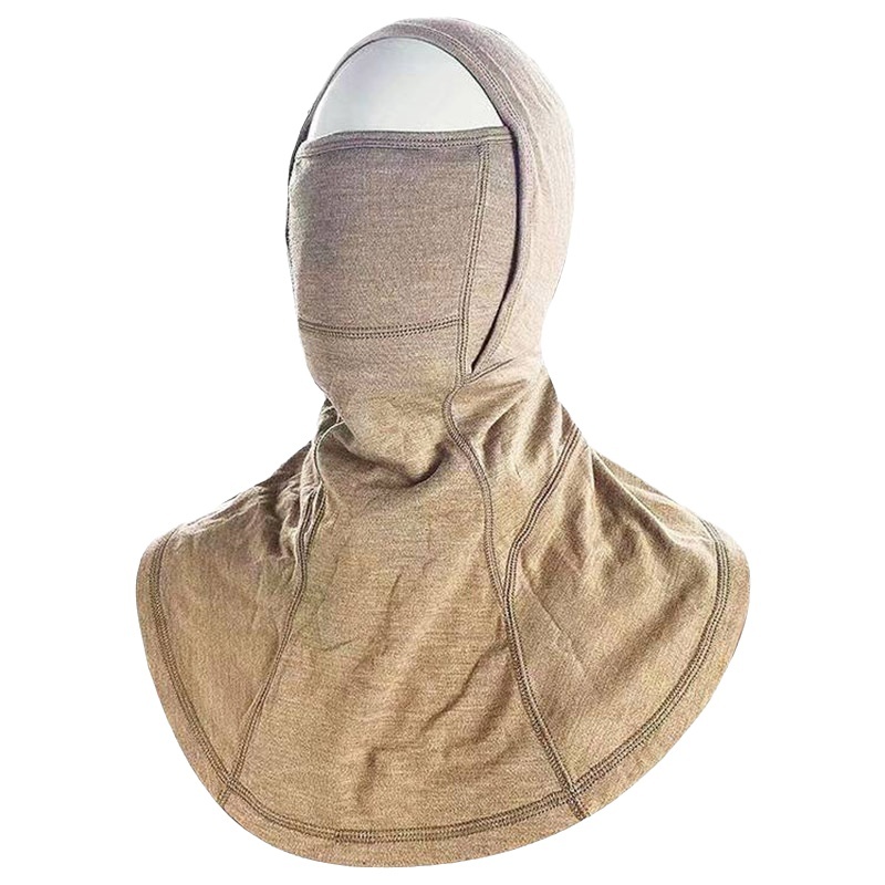 Heat Resistant Fireproof Neck Protector Face Mask Multi-Purpose Thermal Breakthrough Khaki Color Firefighting Equipment