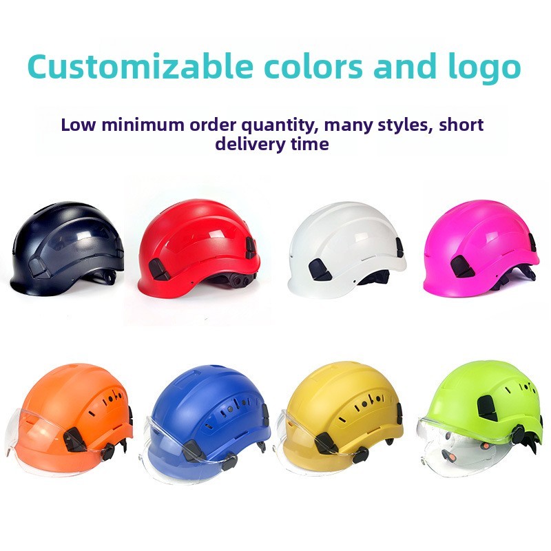 Safety Helmet Plastic Breathable Coal Mine Construction Site Anti-collision Protective Headgear ANSI Standard