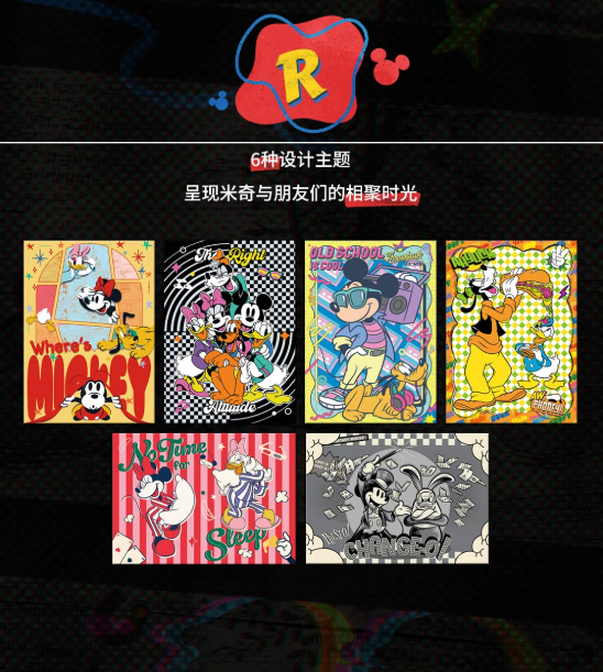 SHININGSOUL Disney Mickey& Friends Mickey POP Art Collectible Card Box