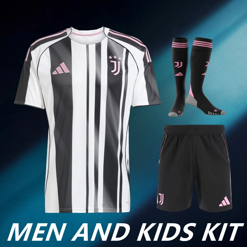2025-26 JUVENTUS HOME MEN AND KIDS KIT