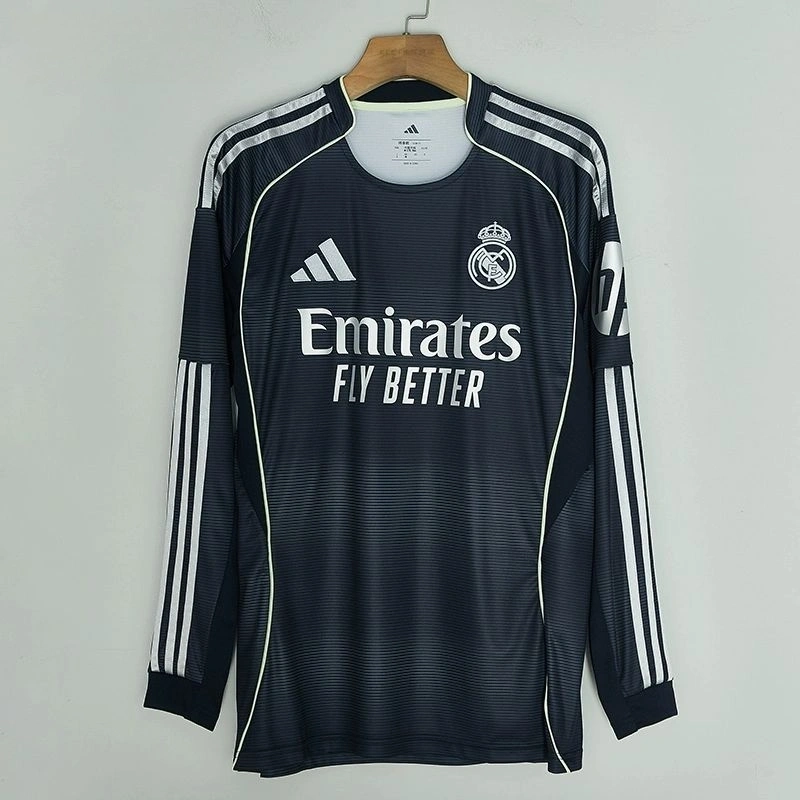 2025-26 REAL MADRID AWAY LONG SLEEVE FAN VERSION