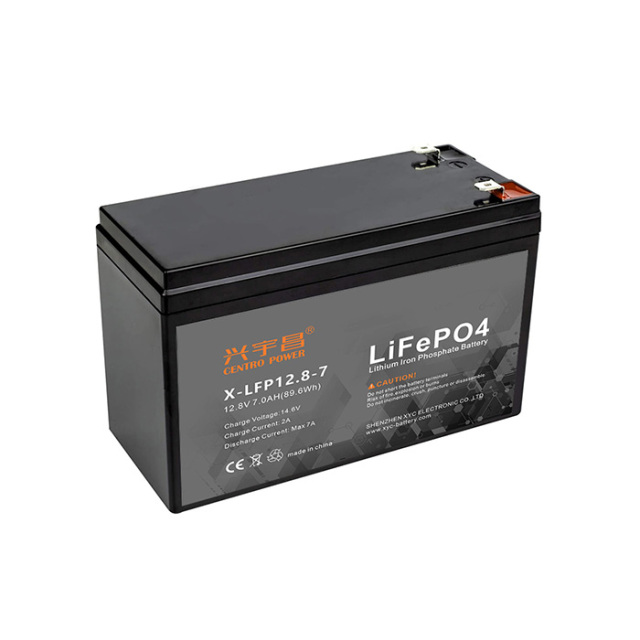 12v LiFePO4 12.8V6AH Lithium Battery 12V 7AH