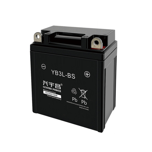 Motocycle BatteryYB3L-BS Maintenance free AGM battery