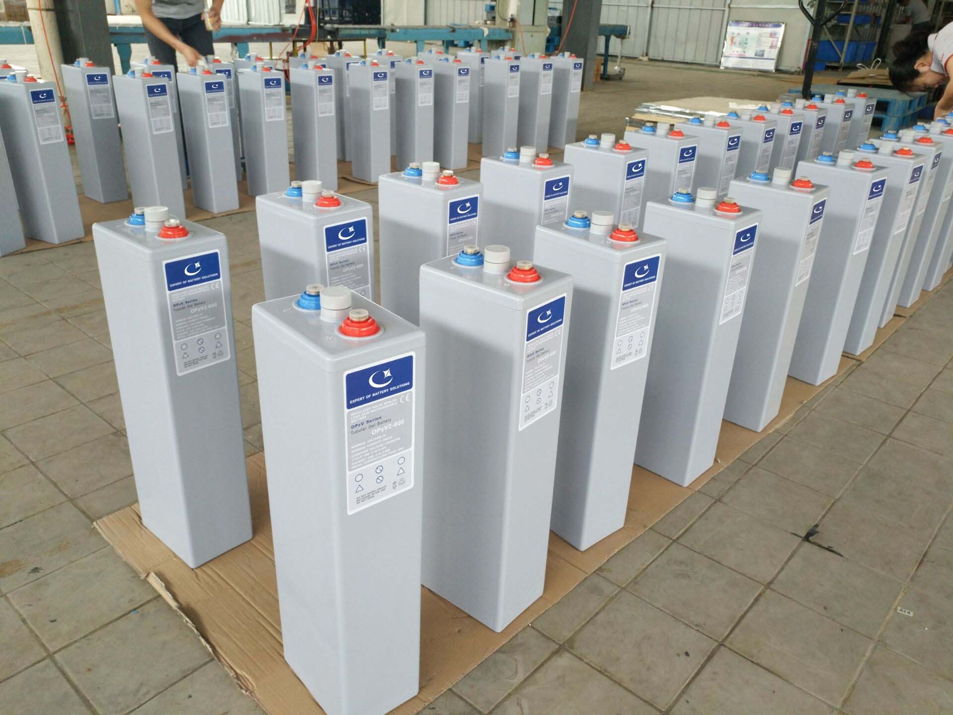 OPZV batteries 2V 6 OPzV 600AH Tubular Gel Deep Cycle Battery