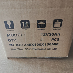 12V 26AH Lead Acid Battery