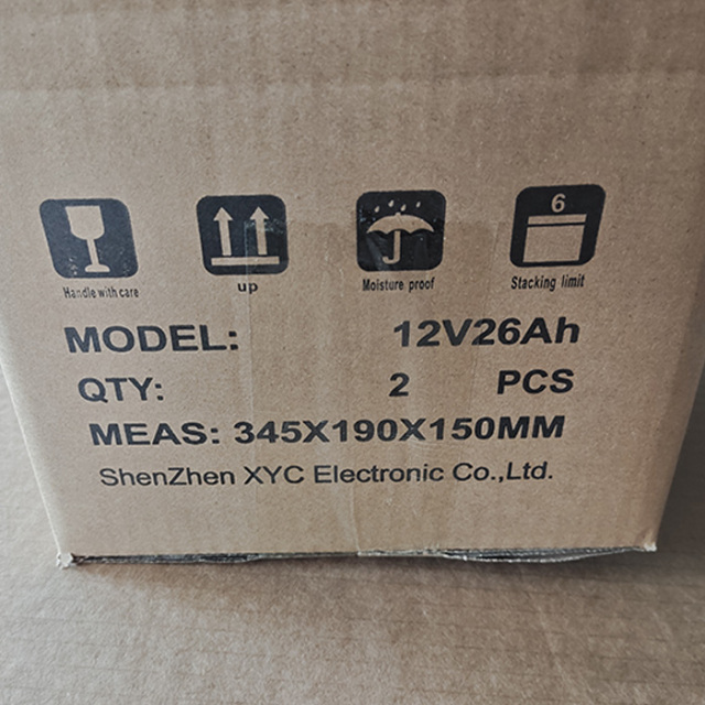 12V 26AH Lead Acid Battery