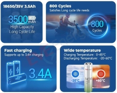 EVE INR18650/35V 3500mAh / 10.2A/3C