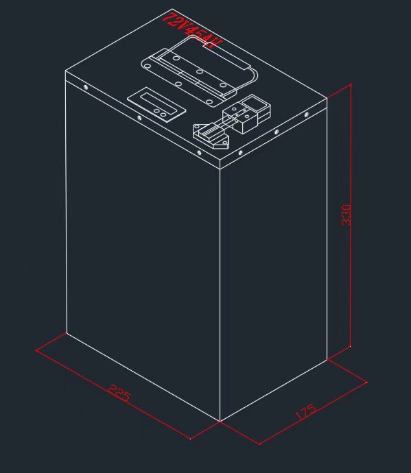 72V 45Ah Semi‑Solid‑State Lithium Iron Phosphate Battery  for Electric Motorcycle