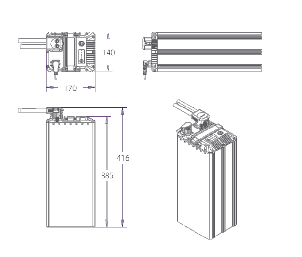 72V, 45Ah (3240WH) Lithium Ion Battery