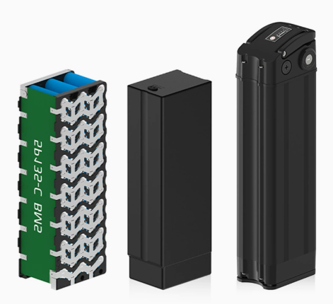48v 10ah EBike lithium ion battery pack silver fish