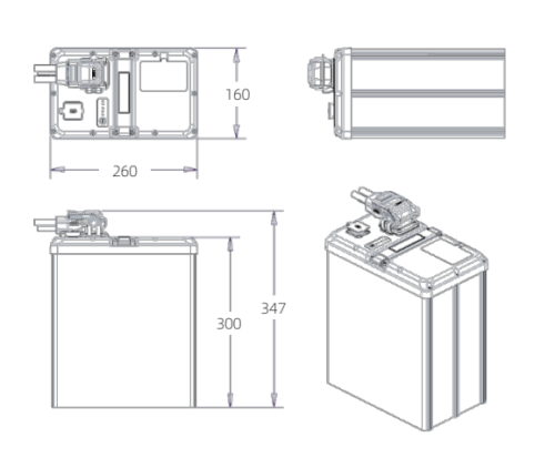 E-motocycle Battery 72V 60AH