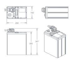 E-motocycle Battery 72V 60AH