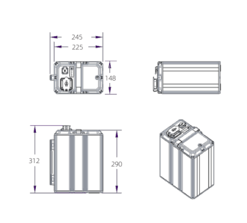 72V 40AH E-motorcycle Battery