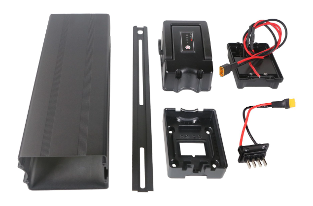 48v 10ah EBike lithium ion battery pack silver fish