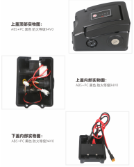 48v 10ah EBike lithium ion battery pack silver fish