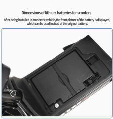 48V 12AH lithium battery for AIMA
