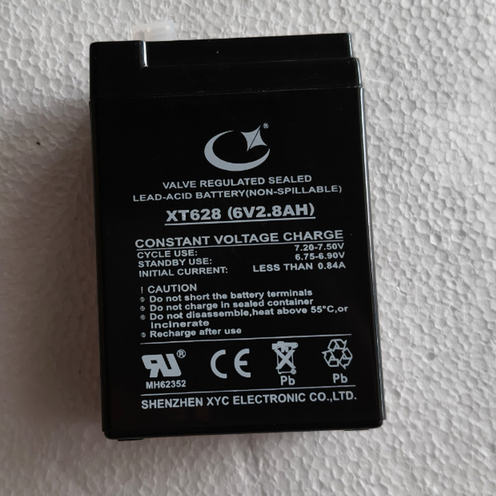 6V 2.8AH Lead Acid Battery